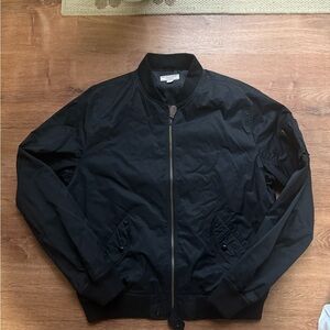 J. Crew Wallace and Barnes Men's Black Bomber Jacket